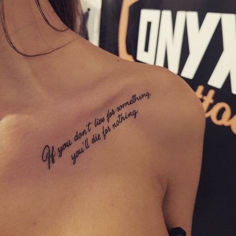 Shoulder Tattoo Quotes, Wörter Tattoos, Meaningful Tattoo Quotes, Tattoo Schrift, Bone Tattoos, Meaningful Tattoos For Women, Writing Tattoos, Inspiration Tattoos, Dope Tattoos For Women