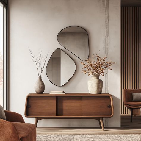 Zen Mirror Set - Modern Organic Wall Mirrors for Stylish Spaces Add a touch of calm and modern elegance to your home with the Zen Mirror Set. These minimalist, freeform mirrors are designed to reflect natural beauty, with their organic shapes making them the perfect accent for any room. Whether you're styling your entryway, living room, or bedroom, these mirrors are sure to bring a soothing yet contemporary feel to your space. Each mirror is crafted with attention to detail, featuring sleek blac Minimalist Mirror, Gothic Mirror, Minimalist Mirrors, Scrying Mirror, Entryway Mirror, Small Laundry, The Zen, Hallway Ideas Entrance Narrow, Mirror Set