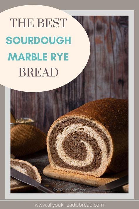 This sourdough marble rye bread is going to become your favorite sandwich bread in no time! Easy to make, easy to shape, and so delicious you won’t stop baking it! Marble Rye Bread Recipe, Marble Rye Bread, Rye Bread Sandwiches, Rye Bread Recipe, Sourdough Rye Bread, Hard Bread, Sourdough Rye, Rye Bread Recipes, Sourdough Bread Sandwiches