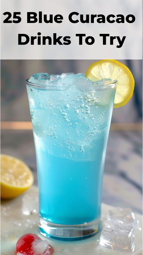 Looking to add some tropical vibes to your next gathering? Try out these refreshing blue curacao drinks that will be a hit with your guests! Whether you're planning a beach-themed party or simply want a colorful cocktail, these vibrant beverages are sure to impress. From blue curacao margaritas to sparkling blue lagoon cocktails, there's something for everyone to enjoy. Get ready to sip on some sunshine and transport yourself to paradise with these deliciously blue concoctions. Tiffany Blue Cocktail Drink Recipes, Blue Curacao Cocktails, Curacao Drink Recipes, Drinks With Blue Curacao, Blue Hawaii Drink, Cocktails With Blue Curacao, Curacao Drink, Blue Curacao Drinks, Blue Lagoon Cocktail