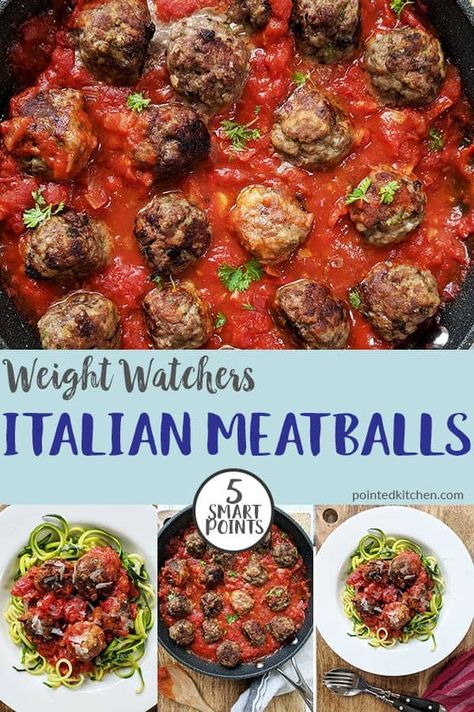 These Italian Meatballs are the BEST Weight Watchers meatball recipe! If you are looking for a tasty low point Weight Watchers dinner recipe then this will be one that you make again and again. A real Weight Watchers family favourite! Easy to make and low Smart Points. #weightwatchers #weightwatchersrecipes #weightwatchersrecipeswithpoints #weightwatchersdinnerrecipe #weightwatcherssmartpoints #lowpointrecipes #weightwatchersmeatballrecipe #healthyrecipes #weightwatchersfreestyle #... Weight Watchers Fish Recipes, Weight Watchers Meatballs, Weight Watchers Meatball Recipe, Crockpot Italian Wedding Soup, Polpette Recipe, Weight Watchers Pasta Recipes, Weight Watchers Pasta, Low Points Weight Watchers, Best Weight Watchers Recipes