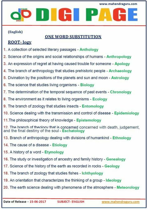 DP | ONE WORD SUBSTITUTION | 15 - JUNE - 17 | One Word Substitution English, One Word Substitution, Gk In English, Spice Names, English Exam, Ssc Cgl, English Language Learning Grammar, Study Flashcards, Idioms And Phrases