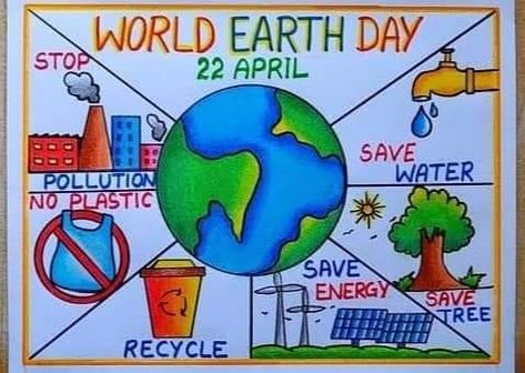 Poster Kesehatan Simple, Poster Lingkungan Simple, Save Earth Posters Environment, Poster Lingkungan Hidup Simple, Environment Poster Drawing, Poster Tentang Sampah, Save Mother Earth Poster, Environment Day Poster Ideas, Save Environment Poster