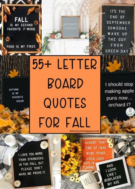 55+ Fall Letter Board Quotes (Cute & Funny Fall Sayings) Autumn Puns, Fall Letter Board, Funny Fall Quotes, Thanksgiving Letter, Thanksgiving Quotes Funny, Letter Board Quotes, Free Fall Printables, Message Board Quotes, Thanksgiving Messages