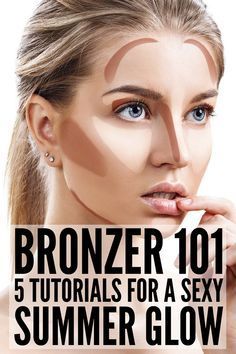 How to Use Bronzer | 5 step by step tutorials to teach you how to apply bronzer (and blush) for a sexy summer glow! Whether you have an oval or round face, fair skin, olive skin, or dark skin, these videos for beginners will teach you how to bronze your cheeks for a natural contour look. We’re also sharing the best contour makeup products for every skin tone! #contour #contouring #highlight #makeup #makeuptips #makeuphowto Contour For Dark Skin, Winter Make-up, Best Contour Makeup, Apply Bronzer, How To Contour Your Face, How To Apply Bronzer, Contouring For Beginners, Step By Step Contouring, Best Contouring Products