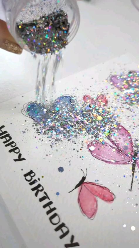 Watercolor Christmas Cards Diy, Glass Cloches, Easter Planter Ideas, Table Decorations Ideas, Watercolor Birthday Cards, Easter Decorations For Kids, 카드 디자인, Easter Decorations Ideas, Diy Watercolor Painting