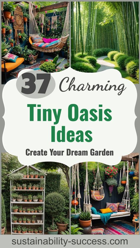 37 Adorable Small Garden Ideas For Your Tiny Oasis Cosy Small Garden Ideas, Unusual Patio Ideas, Small Outdoor Landscaping Ideas, Clever Garden Ideas, Small Round Garden Ideas, Small Tranquil Garden Ideas, Cute Gardening Ideas, Tiny Garden House Ideas, Small Garden Inspiration Simple