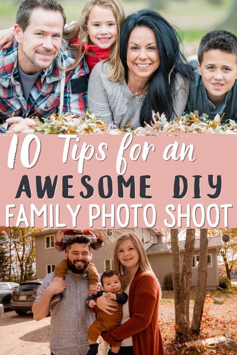 Diy Family Pictures, Diy Family Photos, Fun Family Pictures, Photo Shoot Tips, Cute Family Photos, Family Backyard, Family Portrait Poses, Family Photo Shoot, Family Photo Pose