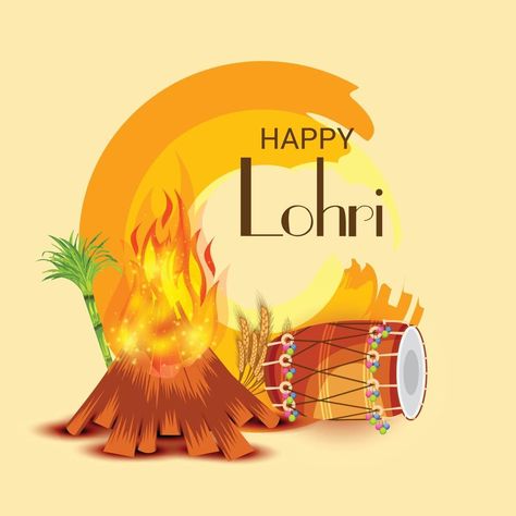 Lohri Illustration Art, Lohri Festival Illustration, Lohri Illustration, Lohri Template, Lohri Background, Hotel Creatives, Cursive Small Letters, Cosmetic Manufacturing, Indian Dancing