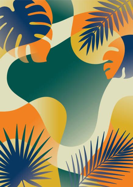 Havana Theme, Tropical Breakfast, Tropical Poster, Tropical Art Print, Beach Pattern, Tropical Illustration, Tropical Resort, Event Poster Design, Bold Logo