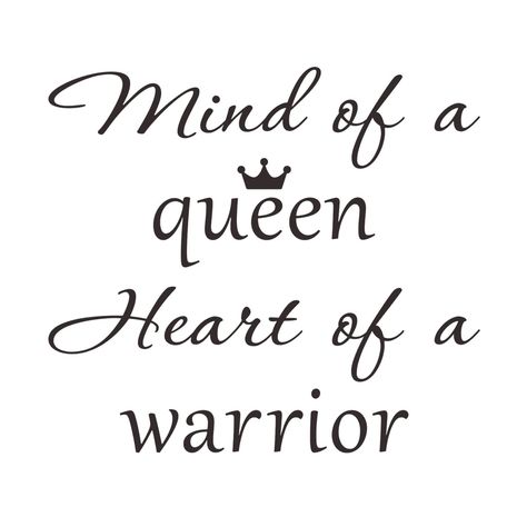 PRICES MAY VARY. Package include: 1 pcs Queen Warrior wall decal, size: 19 x 17 inch (48.3 x 43.2 cm), color: black. Quote: “Mind of A Queen Heart of A Warrior”. Our peel and stick decal stickers include easy step by step instructions on how to effortlessly apply the vinyl. Material: made from matte finish vinyl, which is adhesive enough to be pasted on the wall for a long time, environment friendly, waterproof. These self-adhesive vinyl stickers are durable and will last for years without peeli Black Women Quotes Inspirational, Quotes About Queens, Queen Of Hearts Quotes, Queens Quotes Inspirational, My Queen Quotes, Queen Quotes Inspirational, Sassy Quotes Queens, Quotes For Queens, Queen Quotes Woman