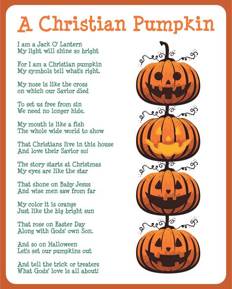 Christian Pumpkin Poem Printable Halloween Scripture Printable, Christian’s Are Like Pumpkins, Christian Carved Pumpkins Ideas, Christian Jack O Lantern Poem, Christian Pumpkin Poem, Halloween As A Christian, Christian Ideas For Halloween, Christian Pumpkin Ideas, Christian Halloween Ideas Free Printable