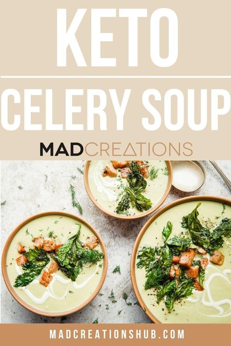 Keto Cream Of Celery Soup, Cauliflower Celery Soup, Keto Celery Soup, Keto Celery Recipes, Keto Celery, Team Rh, Keto Toast, Low Carb Soups, Keto 2023