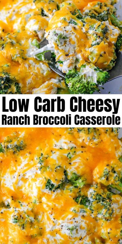 Keto Cheesy Broccoli, Ranch Broccoli, Broccoli Cauliflower Recipes, Broccoli Recipes Side Dish, Cauliflower Recipes Healthy, Cheesy Broccoli Casserole, Broccoli Side Dish, Cheesy Ranch, Vegetable Casserole Recipes