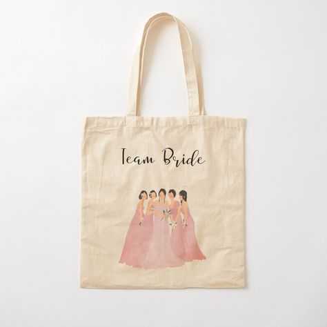 Get my art printed on awesome products. Support me at Redbubble #RBandME: https://www.redbubble.com/i/tote-bag/Team-Bride-by-Emilyprintart/147803496.P1QBH?asc=u Bride Tote Bag, Bride Tote, Future Bride, Team Bride, Day In The Life, Bag Design, Print Tote, Printed Tote Bags, Tote Bag Design