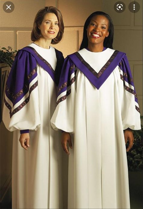 Choir Uniform Ideas Church, Choir Robes, Academic Regalia, Clergy Women, Choir Uniforms, Choir Dresses, Mens Traditional Wear, Uniform Ideas, Christian Shirts Designs