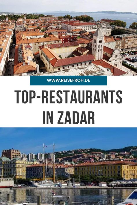 Auf Deinem Urlaub in Kroatien wirst Du mit Sicherheit hungrig werden. Dann ist es gut zu wissen, wo sich die besten Restaurants in Zadar befinden. Wir haben unsere 5 Favoriten für Dich in Zadar zusammengestellt, die alle ein gutes Preis-Leistungs-Verhältnis haben. Zadar Reisetipps I Zadar Kroatienn I Zadar Restaurants Top Restaurants, Zadar, Croatia, Restaurant