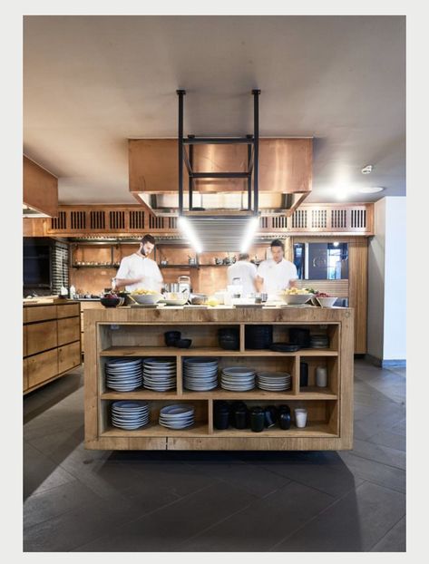 Nordic Restaurant Design, Open Commercial Kitchen, Industrial Kitchen Design Restaurant, Kadeau Copenhagen, Open Kitchen Restaurant Design, Professional Kitchen Restaurant, Copenhagen Kitchen, Open Kitchen Restaurant, Commercial Kitchen Design