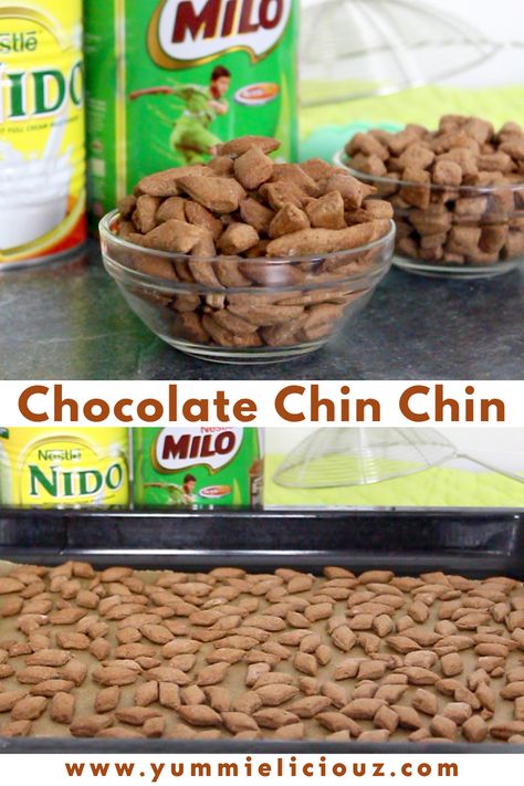 Learn how to make chin chin. Chin chin is a popular Nigerian snack. This chocolate chin chin recipe is so delicious and baked to perfection. How To Make Chin Chin, Nigerian Chin Chin Recipe, Chin Chin Recipe, African Snacks, African Recipes Nigerian Food, Nigerian Recipes, Chin Chin, Cookie Recipes Homemade, Tea Health Benefits