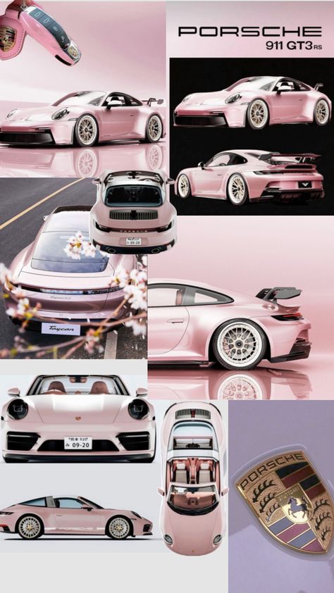 💗this car>>>>>> Porsche Gts, Nissan Gtr R34, Pink Convertible, Alex Pics, Pretty Bike, Porsche Gt3, Pink Car, Pretty Cars, Pink Sports