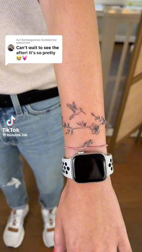 Wrap Around Wrist Tattoos, Square Tattoo, Wrist Bracelet Tattoo, Maching Tattoos, Tattoo With Flowers, Wrap Around Tattoo, Meaningful Wrist Tattoos, Matching Friend Tattoos, Wrist Tattoo Designs