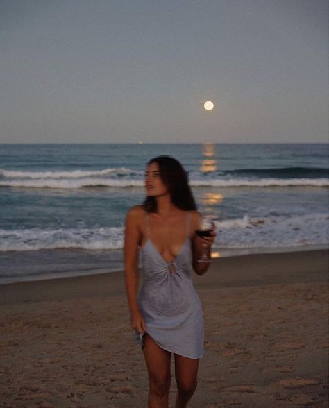 The Ocean, A Woman, Moon, On Instagram, Instagram