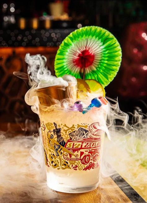 Paradise Lost’s Saturn Tiki Cocktail Recipe | PUNCH Saturn Cocktail, Thai Cocktails, Tiki Cocktail, Thai Spices, Gin Lemon, Best Gin, Gin Drinks, Lime Peel, Tiki Cocktails