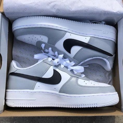 Shop “air force 1 gray black” search results for the very best in custom shoes and sneakers by independent artists. Buty Marki Nike, Custom Nike Air Force, Custom Nike Air, Boty Nike, Nike Air Force 1s, Air Force 1s, Nike Shoes Air Force, Jordan Shoes Girls, Custom Nike Shoes