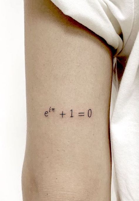 Tattoos For English Majors, Physics Tattoos Ideas, Cool Math Tattoos, Math Formula Tattoo, Tattoo For Engineers, Math Inspired Tattoos, Math Equation Tattoo, Teachers Tattoo Ideas, Math Tattoo Ideas Symbols