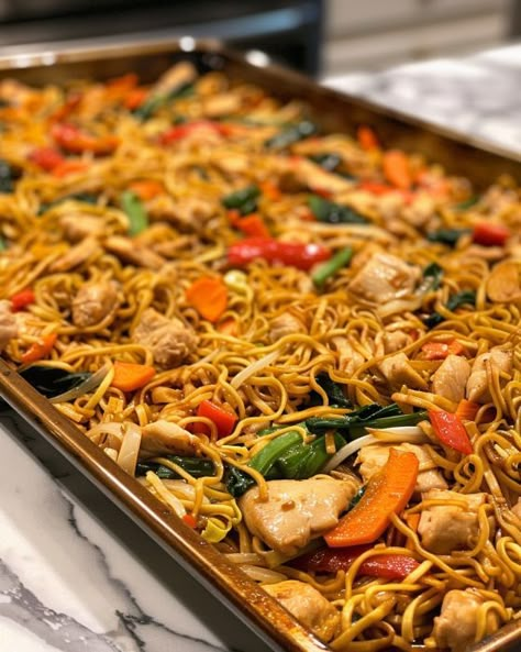 Love how I can do this on a sheet pan! 5 stars! Sheet Pan Chow Mein Smitten Kitchen, Sheet Pan Chow Mein, Asain Noodles, 5 Star Recipes, One Sheet Pan Meals, Cooktop Cove, Sheet Pan Meals, Vegetarian Oyster Sauce, Sigma Sigma Sigma