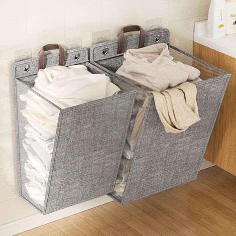 Faster shipping. Better service Folding Laundry Basket, Wall Hanging Designs, Dirty Clothes Storage, Laundry Basket Organization, Dirty Clothes Basket, Folding Laundry, Bathroom Storage Organization, Laundry Storage, Laundry Supplies