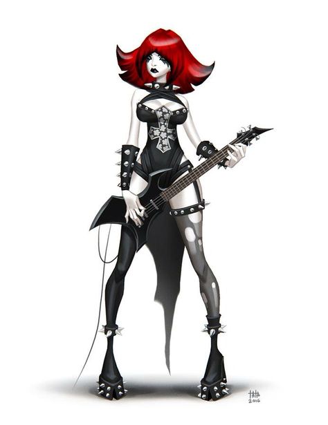 . Brutal Legend, Metal Outfit, Black Metal Girl, Heavy Metal Girl, Metal Dress, Heavy Metal Art, Punk Girl, Gothic Anime, Metal Girl