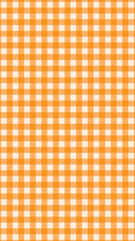 Orange Gingham Wallpaper, Orange Gingham, Orange Plaid, Color Naranja, Gingham Print, New Quotes, Wallpaper Backgrounds, Gingham, Create Yourself