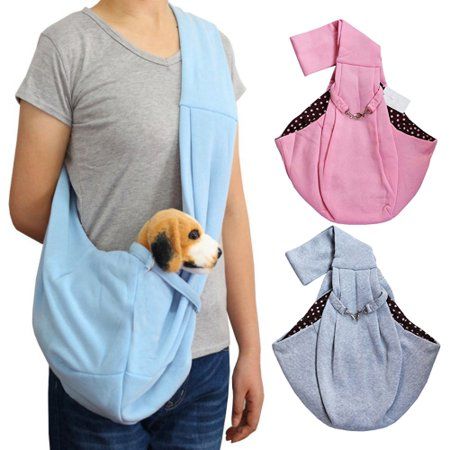 Zhaomeidaxi Small Dog Sling Cat Carrier Hands Free Outdoor Walking Pet Puppy Travel Bag Backpack for Men Girls Size: One Size.  Color: Gray.  Gender: male.  Age Group: adult. Puppy Travel Bag, Cat Sling, Puppy Bag, Dog Carrier Sling, Puppy Carrier, Dog Sling, Pet Backpack Carrier, Walking Bag, Dog Car Seat Cover