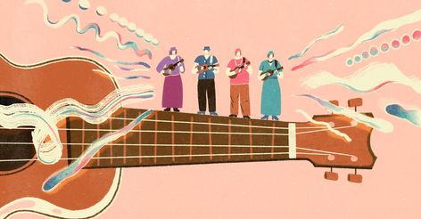 “I think our society wants older women to sit down, shut up, and go knit somewhere in a corner. And that’s not what we’re doing.” Ukulele Illustration, Music Illustration, Poodle Skirt, The Friendship, All Friends, Freelance Illustrator, Shut Up, Ukulele, Music Art