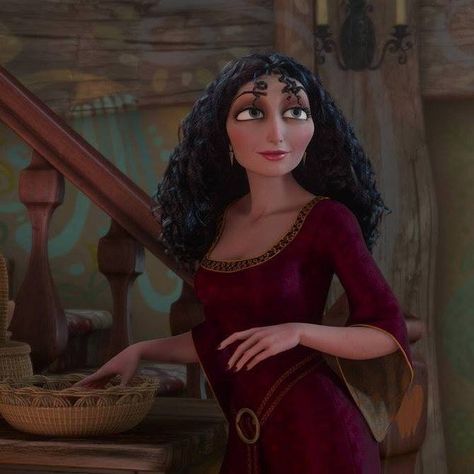 Tangled Gothel, Tangled Mother Gothel, Quiz Disney, Disney Icon, Mother Gothel, Disney+ Icon, Tangled 2010, Zachary Levi, Flynn Rider