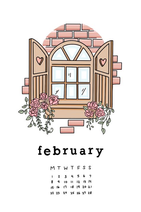 Month Journal Ideas February, February Journal Cover Page, February Reading Journal Spread, February Drawings Ideas, February Aesthetic Drawing, February Journal Spread, February Bujo Theme, February Planner Ideas, Bulett Journal Ideas February