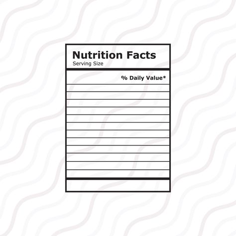 Nutrition Facts Design Cute, Nutrition Facts Template, Granola Packaging, Nutrition Facts Design, Making Tumblers, Cut Table, Nutrition Label, Cricut Monogram, Nutrition Facts Label