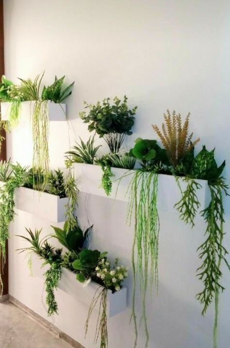 Green Plant Wall Indoor, Plant Stands For Large Plants, Wall Plant Propagation, Hang Plants On Wall, Diy Living Wall Indoor, Indoor Wall Planter Ideas, Indoor Vertical Garden Wall, Plant Accent Wall, Plant Wall Ideas Indoor