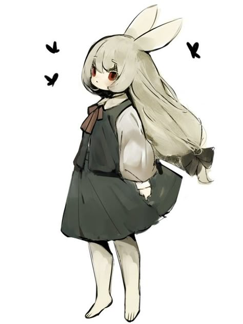 Bunny Hybrid Girl, Bunny Demihuman, Rabbit Oc Drawing, Anime Bunny Oc, Rabbit Character Design Human, Bunny Girl Character Design, Rabbit Girl Character Design, Bunny Human Hybrid, Bunny Girl Drawing