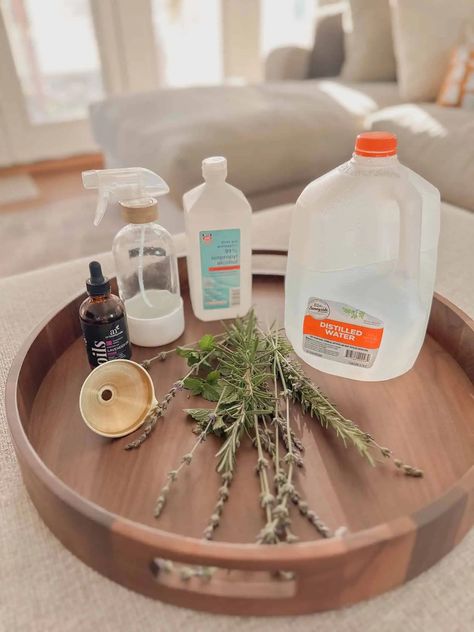 DIY Linen Spray: Freshen Your Home with Essential Oils - The Home and Habit Diy Room Spray Essential Oils, Homemade Linen Spray, Linen Spray Recipe, Linen Spray Essential Oils, Homemade Room Spray, Room Freshener Spray, Diy Linen Spray, Diy Room Spray, Homemade Air Freshener