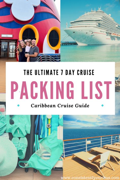 Packing tips for a Caribbean Cruise 7 Night Caribbean Cruise Packing List, 7 Day Cruise Packing List, Cruise Packing List Caribbean, Caribbean Cruise Packing, Cruise Packing List, Carribean Cruise, Cruise Packing, Ultimate Packing List, Christmas Cruises