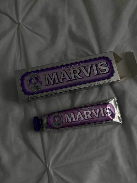 Marvis Toothpaste Aesthetic, Aesthetic Toothpaste, Toothpaste Aesthetic, Marvis Toothpaste, Bare Minimum, Face Products, Whitening Toothpaste, Teeth Care, Oral Hygiene