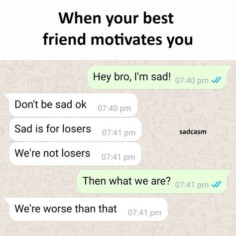 When your best friend motivates you funny memes friend meme lol humor best friend funny pictures funny images Quotes About Best Friends Funny, Best Friend Funny Pictures, Friend Funny Pictures, Best Friend Vs Friend, Hateful Quotes, Best Friend Notes, Friendship Memes Funny, Bff Memes, Best Friend Meme