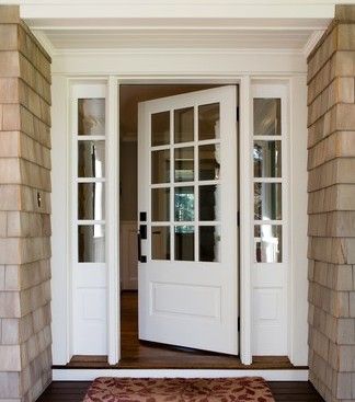 Fiberglass Double Entry Doors, Entry Door Styles, Exterior Door Colors, Fiberglass Front Door, Entry Doors With Glass, Double Entry Doors, Wood Front Doors, Wooden Front Doors, Property Design