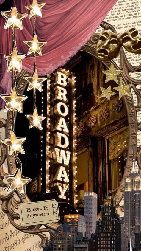 Theatre Background Wallpapers, Pink Broadway Aesthetic, Broadway Star Aesthetic, Musical Wallpaper Broadway, Theatre School Aesthetic, Theatre Kid Wallpaper, Musical Theater Wallpaper, Musical Theatre Aesthetic Wallpaper, Old Theatre Aesthetic