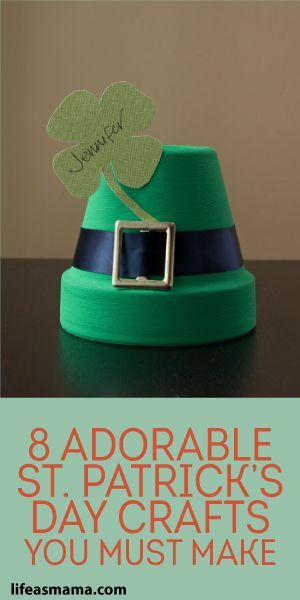 8 Adorable St. Patrick's Day Crafts You MUST Make!                                                                                                                                                      More Sant Patrick, Adorable Crafts, March Crafts, St Patricks Crafts, St Patricks Day Crafts For Kids, March Activities, Leprechaun Hats, St Patrick's Day Decorations, Crafts For Seniors