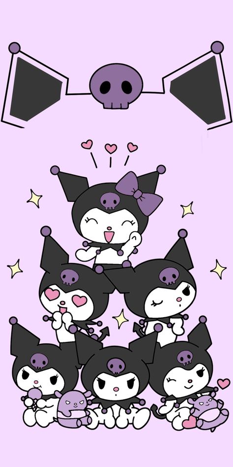 Kuromi Images, Cute Kuromi Wallpaper, Kuromi Wallpapers, Sanrio Characters Kuromi, Kuromi Print, Wallpaper Kuromi, Wallpaper Unicorn, Wallpaper Sanrio, Kuromi Wallpaper