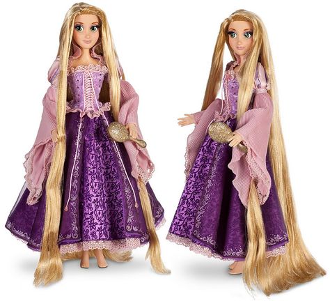 tangled dolls - Google Search Rapunzel Doll Disney, Rapunzel Toys, Tangled Doll, Rapunzel Doll, Disney Barbie Dolls, Disney Animators, Disney Princess Dolls, Disney Figurines, Princess Rapunzel