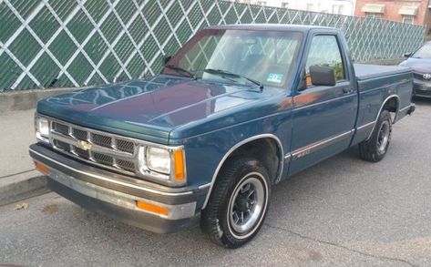 Though Chevrolet only produced two generations of its S-10 compact pickup truck, each generation spent a decade in production, and it always felt like there was an abundance of these trucks on the road. Of course, like most compact trucks, they were frequently used for their intended purpose, making a specimen like this 1993 Chevrolet S-10 V6 pretty remarkable to see. What would you do with this low-mileage survivor S-10? #Chevrolet, #ChevroletS10, #Chevy, #S10 Chevy S10 For Sale, Compact Pickup Trucks, Compact Trucks, S10 Truck, Used Trucks For Sale, Pickup Trucks For Sale, Chevrolet S 10, Pickup Camper, S10 Pickup